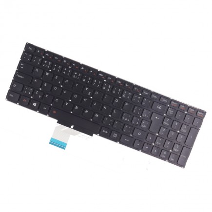 Klawiatura do laptopa Lenovo Y50P-70 czeska czarna bez ramki, podświetlany
