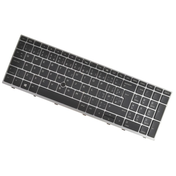Klawiatura do laptopa HP EliteBook 755 G5 CZ / SK srebro, podświetlany