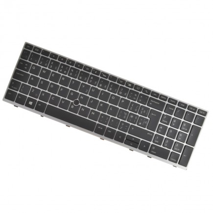 Klawiatura do laptopa HP EliteBook 850 G6 CZ / SK srebro, podświetlany