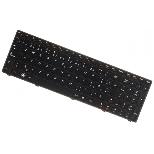 Klawiatura do laptopa Kompatibilní Lenovo 25201000 z ramką, czarne CZ / SK