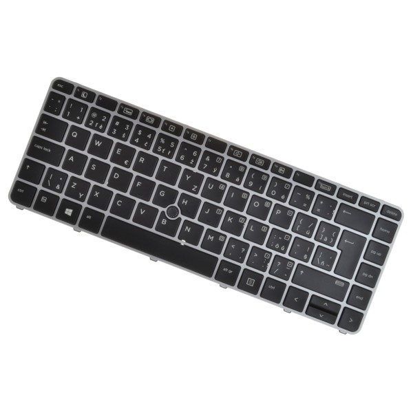 Klawiatura do laptopa HP kompatibilní 819876-001 CZ / SK Srebrna ramka, podświetlana