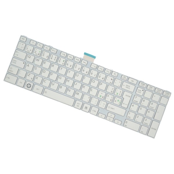 Klawiatura do laptopa biały, z ramką Toshiba SATELLITE C55-A-14X CZ/SK