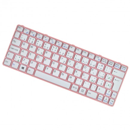 Klawiatura do laptopa Sony Vaio sve1111m1rb z ramką, różowy CZ / SK