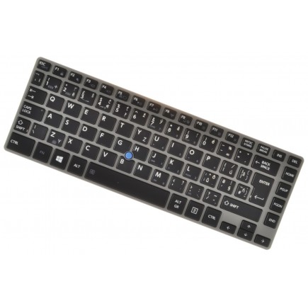 Klawiatura do laptopa Lenovo Ideapad 100S-14IBR srebrna CZ / SK, Trackpoint