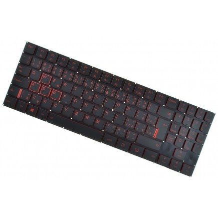 Klawiatura do laptopa Lenovo IdeaPad Y520-15ikbn Legion czeska czarna bez ramki, podświetlany