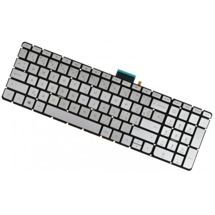 Klawiatura do laptopa HP 17-ab CZ / SK srebro, bez ramki, podświetlany