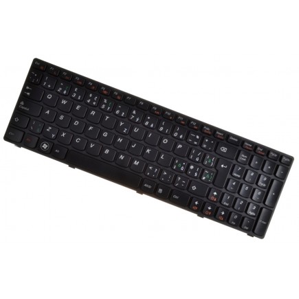 Klawiatura do laptopa IBM Lenovo Ideapad Z575 z ramką, czarne CZ / SK
