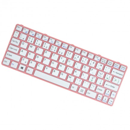 Klawiatura do laptopa Sony Vaio sve111b11m z ramką, różowy CZ / SK