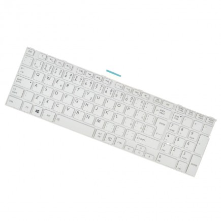 Klawiatura do laptopa biały, z ramką Toshiba Satellite C75-A CZ/SK