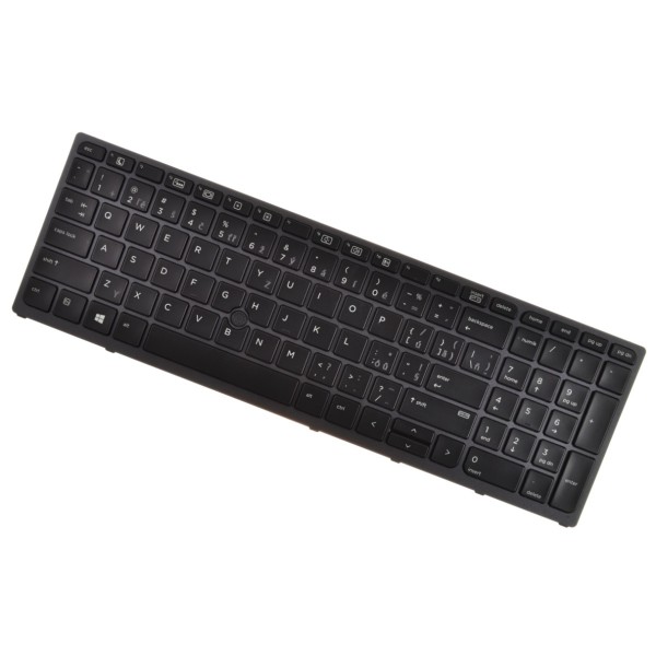 Klawiatura do laptopa HP ZBook 15 G4 CZ / SK czarna, podświetlana, Trackpoint