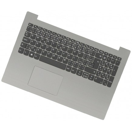 Klawiatura do laptopa Lenovo IdeaPad 330-15IGM CZ / SK Srebro, Palmrest, Z touchpadem