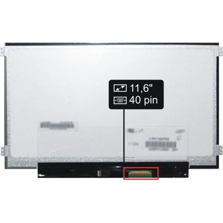 Kompatibilní B116XW03.1 HW0A matryca do laptopa 11,6“ 40pin HD LED Slim - Matowa