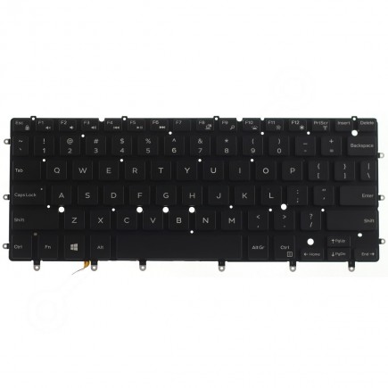 Klawiatura do laptopa Dell Inspiron 13 7347 US czarna bez ramki, podświetlany
