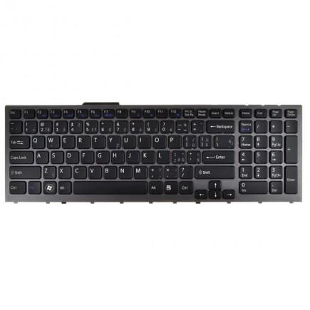 Klawiatura do laptopa Sony Vaio VPC-F13TFX CZ / SK srebro, podświetlany