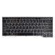 Klawiatura do laptopa Fujitsu Siemens LIFEBOOK E746 CZ/SK szary, z ramką, podświetlany