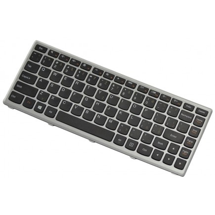 Klawiatura do laptopa Lenovo Ideapad S300 czeska czarna srebrna ramka