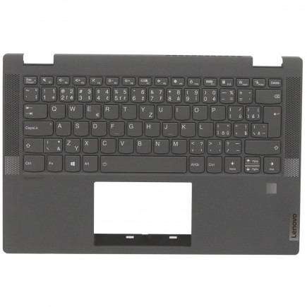 Klawiatura do laptopa Kompatibilní Lenovo 5CB1C48285 CZ / SK czarna, Palmrest, Bez touchpada, Podświetlana