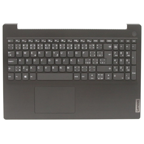 Klawiatura do laptopa Kompatibilní Lenovo 5CB1C17442 CZ / SK czarna, Palmrest, Z touchpadem