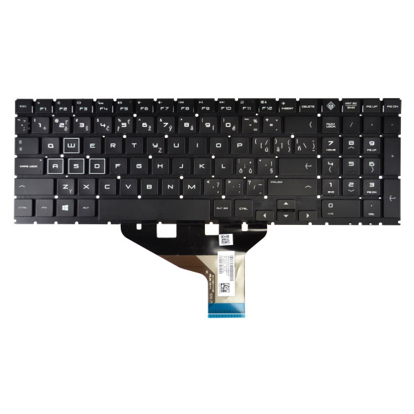 Klawiatura do laptopa HP Omen 15-DC0120TX bez ramki, czarna CZ/SK, podświetlana