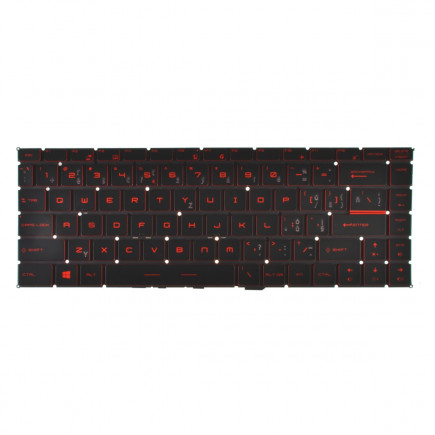 Klawiatura do laptopa MSI GF63 Thin 10SC bez ramki, czarna CZ/SK, podświetlana