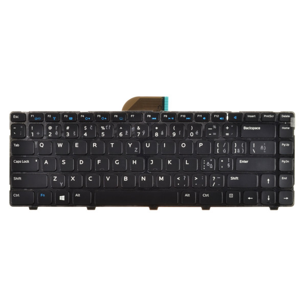 Klawiatura do laptopa Dell Inspiron 15Z-5523 CZ / SK Czarny, podświetlany, z ramką