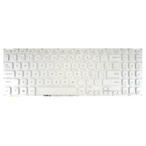 Klawiatura do laptopa Asus M509D bez ramki, srebrna CZ/SK, podświetlana