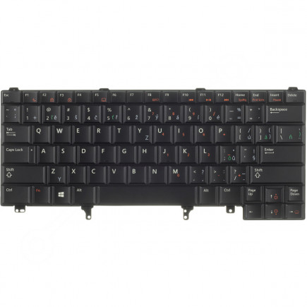 Klawiatura do laptopa Kompatibilní 02GGKP CZ / SK czarny, podświetlany, z ramką