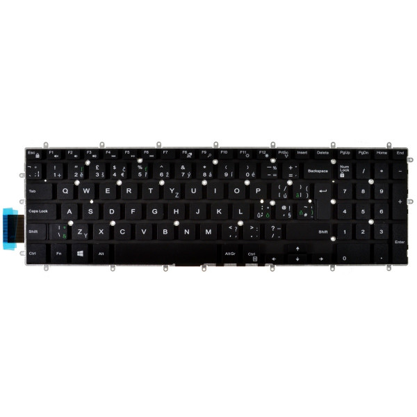 Klawiatura do laptopa Dell Inspiron 3780 czeska czarny, bez ramki