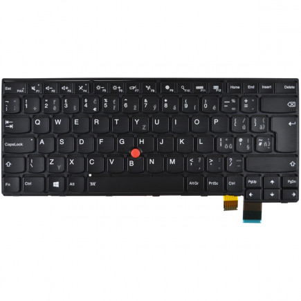 Klawiatura do laptopa Kompatibilní 00UR363 CZ / SK czarny, podświetlany, z ramką