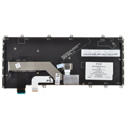 Klawiatura do laptopa Kompatibilní 00PA214 CZ / SK Czarny, Podświetlany, Z ramką