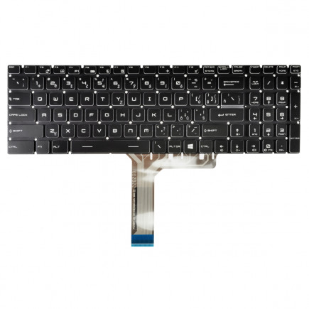 Klawiatura do laptopa MSI GE73 8RE RAIDER RGB bez ramki, czarna CZ/SK, podświetlana