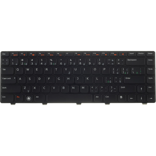 Klawiatura do laptopa Dell Inspiron 14z N4110 CZ / SK czarny, podświetlany, z ramką