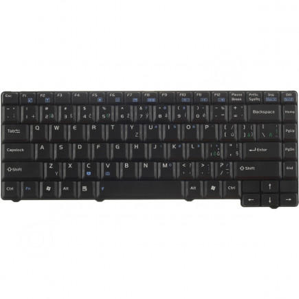 Klawiatura do laptopa Kompatibilní 04GN9V1KUSA2 CZ / SK czarny, bez podświetlenia, z ramką
