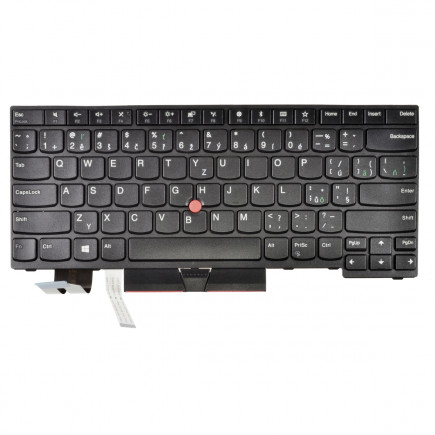 Klawiatura do laptopa Kompatibilní 01YP320 CZ / SK czarny, bez podświetlenia, z ramką