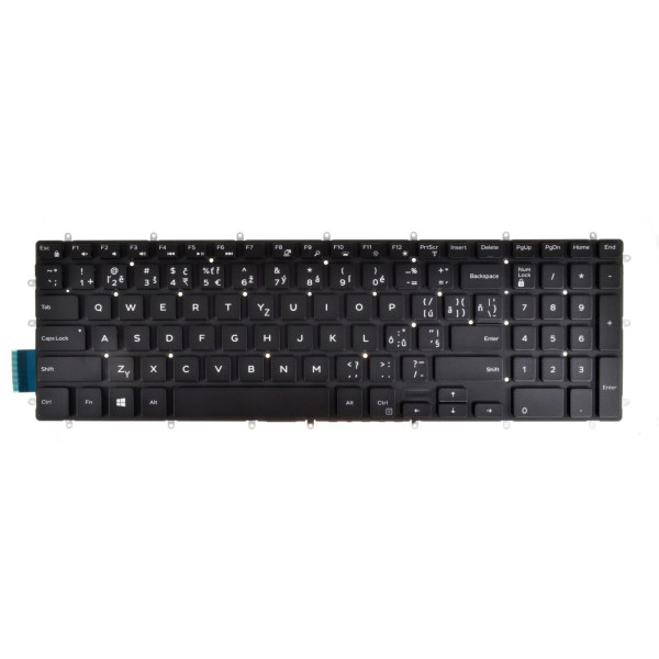 Klawiatura do laptopa Dell Latitude 3500 CZ / SK czarny, podświetlany