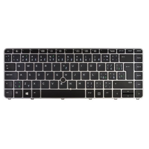 Klawiatura do laptopa HP EliteBook 840 G3 CZ / SK srebrny, bez podświetlenia, z ramką