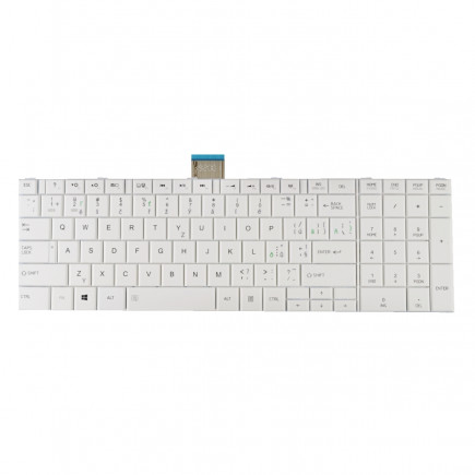 Klawiatura do laptopa Toshiba Satellite C55-A CZ / SK biały, bez podświetlenia, z ramką