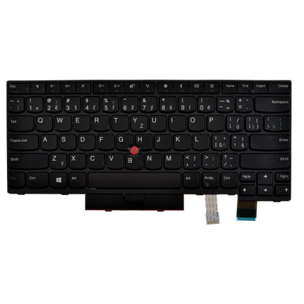 Klawiatura do laptopa Kompatibilní 01AX413 CZ / SK czarny, bez podświetlenia, z ramką