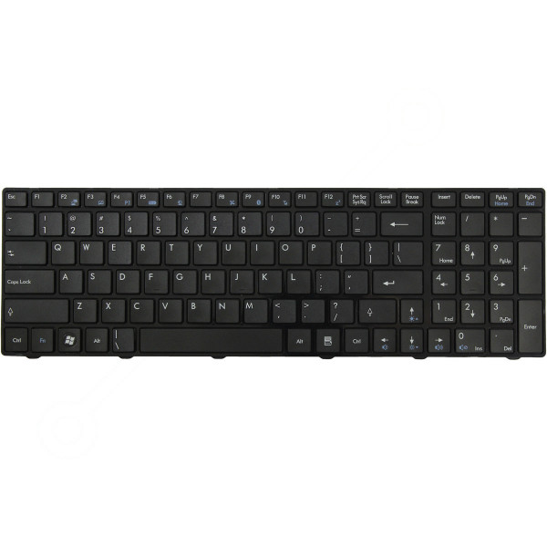 Klawiatura do laptopa MSI FR620 CZ / SK czarny, bez podświetlenia, z ramką