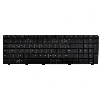 Klawiatura do laptopa Dell Inspiron 17R N7010 CZ / SK czarny, bez podświetlenia, z ramką