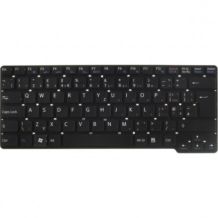 Klawiatura do laptopa Sony Vaio PCG-61113T czeska czarny, bez ramki, bez podświetlenia