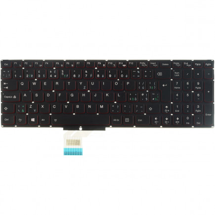 Klawiatura do laptopa Lenovo 2 Pro-15 bez ramki, czarna CZ/SK, podświetlana