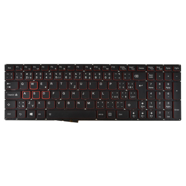 Klawiatura do laptopa Lenovo IdeaPad Y700-17ISK bez ramki, czarna CZ/SK, podświetlana