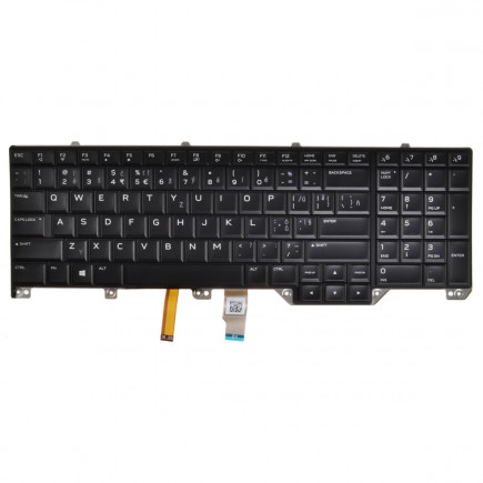 Klawiatura do laptopa Dell AlienWare 17 R4 CZ / SK czarny, podświetlany, z ramką