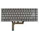 Klawiatura do laptopa MSI P65 8RE CREATOR bez ramki, srebrna CZ/SK, podświetlana