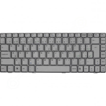 Klawiatura do laptopa Kompatibilní 04GNER1KUS00 CZ / SK Srebrny, bez podświetlenia, z ramką