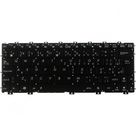 Klawiatura do laptopa Kompatibilní 04GOA292KCZ00 czeska czarny bez ramki, bez podświetlenia