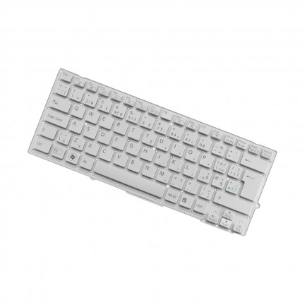 Klawiatura do laptopa Sony Vaio PCG-4121GM czeska biały bez ramki, bez podświetlenia