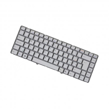 Klawiatura do laptopa Sony Vaio PCG-61211W czeska biały bez ramki, bez podświetlenia