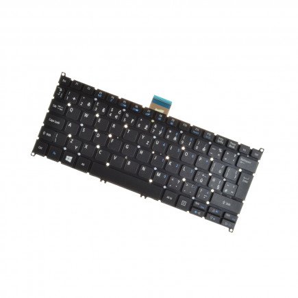 Klawiatura do laptopa Acer Aspire One 725 bez ramki, czarna CZ/SK, podświetlana